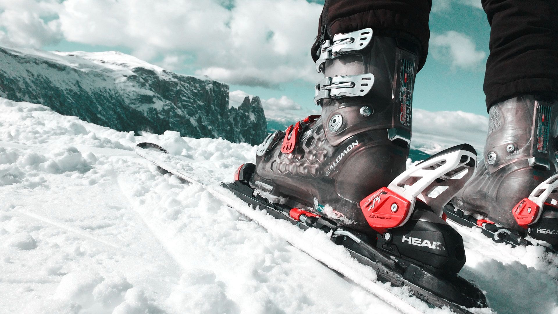 Ski fahren auf der Alm-Fichtenheim